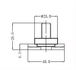 L-Track Heavy Duty Threaded Lug, 3/8", 4 Pack