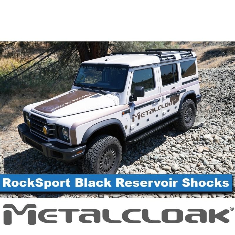 RockSport BLACK 2.5 Ineos Grenadier Reservoir Long Travel Shocks, Adjustable, Front, Pair