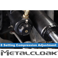 RockSport BLACK 2.5" Ineos Grenadier Reservoir Long Travel Shocks, Adjustable, Rear, Pair