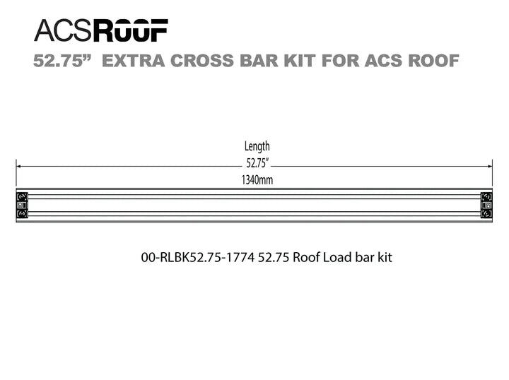 ACS Roof Platform Rack - Extra Load Bar Kit