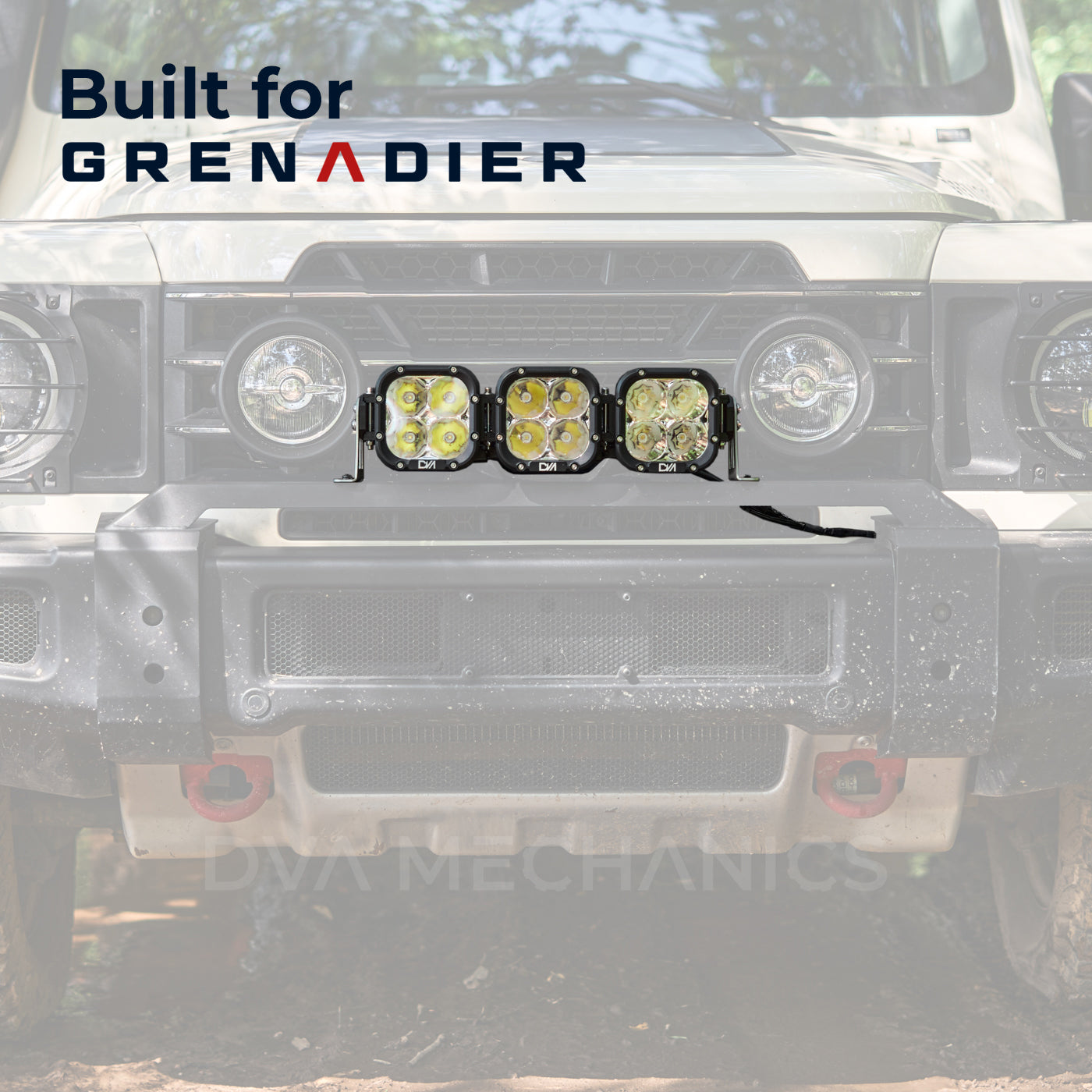 INEOS Grenadier: Front Bumper 3-Light Bar