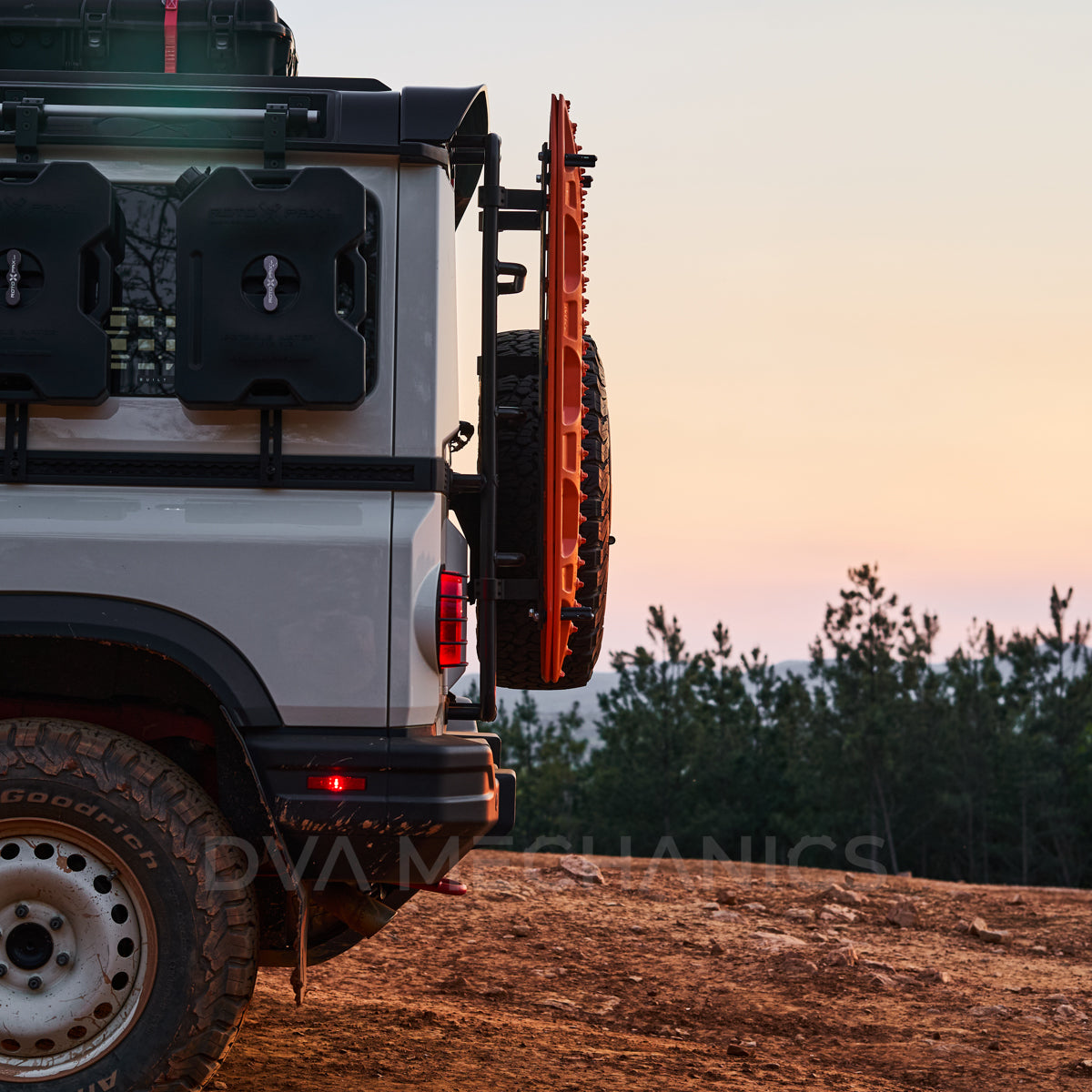 INEOS Grenadier: Ladder-Mounted Recovery Board Carrier – MaxTrax MKII & Lite