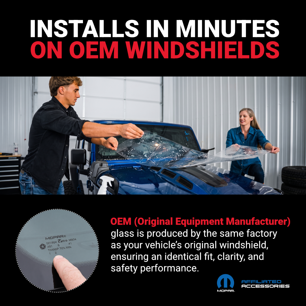 Windshield Defense Kit For Jeep Wrangler or Gladiator