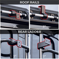 INEOS Grenadier: Versatile Mounting Clamps – 2‑Pack (2" or 3" Versions Available)