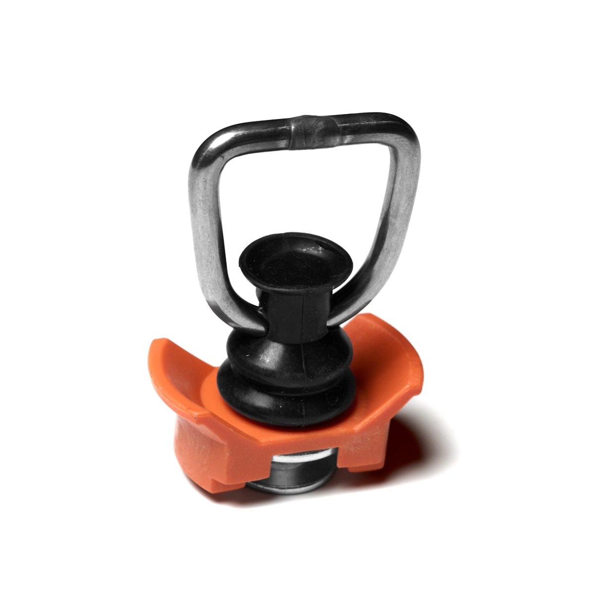 L-Track Tie Down O-Ring Fitting, Orange, 4-Pack